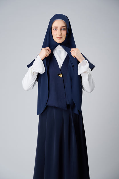 HoodX Curve in Midnight Blue [Korean Chiffon]