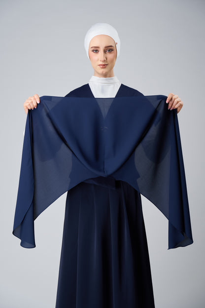 HoodX Curve in Midnight Blue [Korean Chiffon]