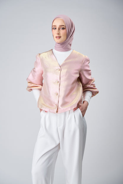 HoodX⁺Plus Curve in Rose [Korean Chiffon]