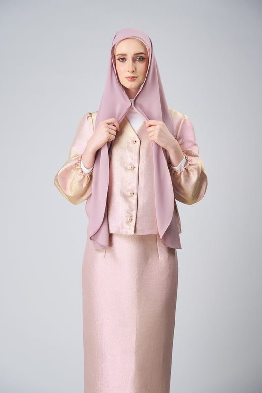 [9.9 Special] HoodX Curve in Rose [Korean Chiffon]