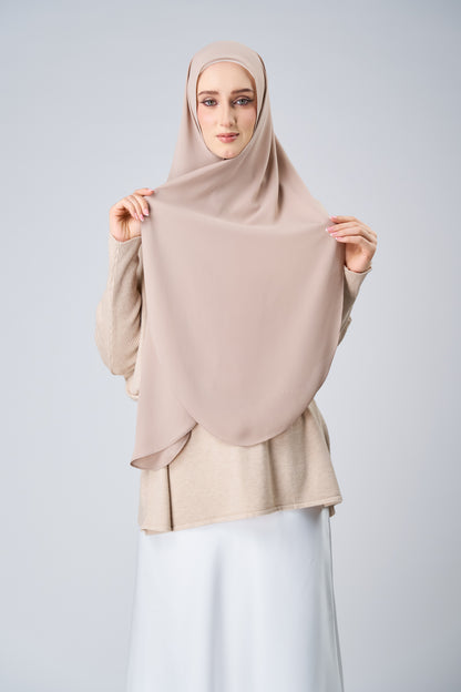 HoodX Curve in Sandstone [Korean Chiffon]