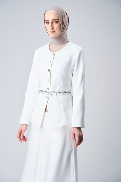 HoodX Curve in Taupe [Korean Chiffon]