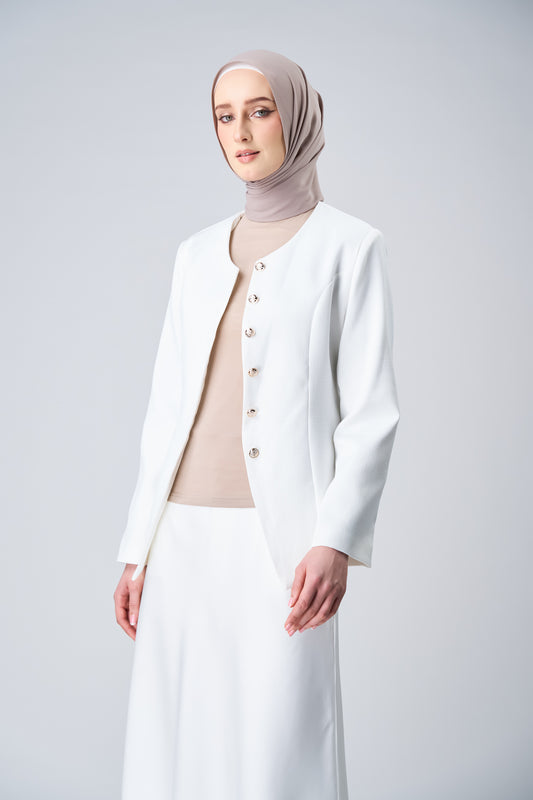 [As-Is] HoodX Curve in Taupe [Korean Chiffon]