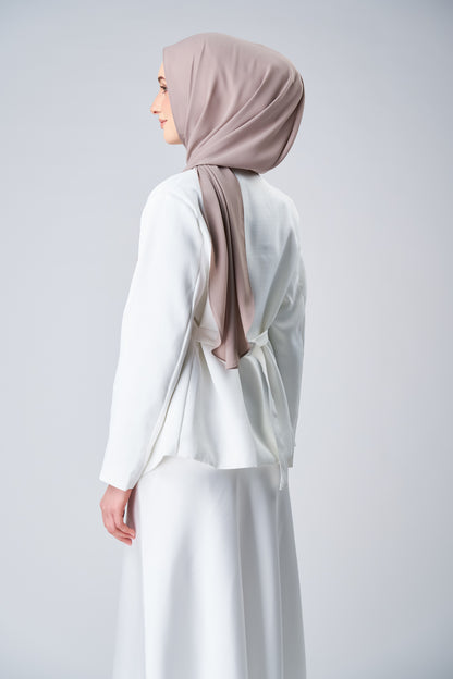 HoodX Curve in Taupe [Korean Chiffon]