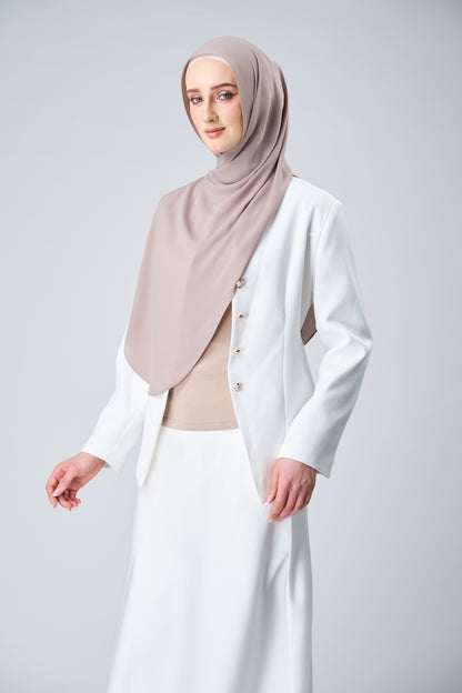 HoodX Curve in Taupe [Korean Chiffon]