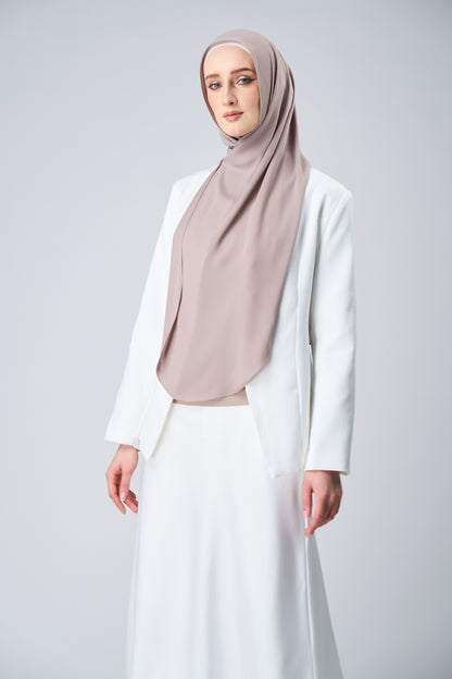HoodX⁺Plus Curve in Taupe [Korean Chiffon]