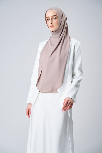 HoodX⁺Plus Curve in Taupe [Korean Chiffon]