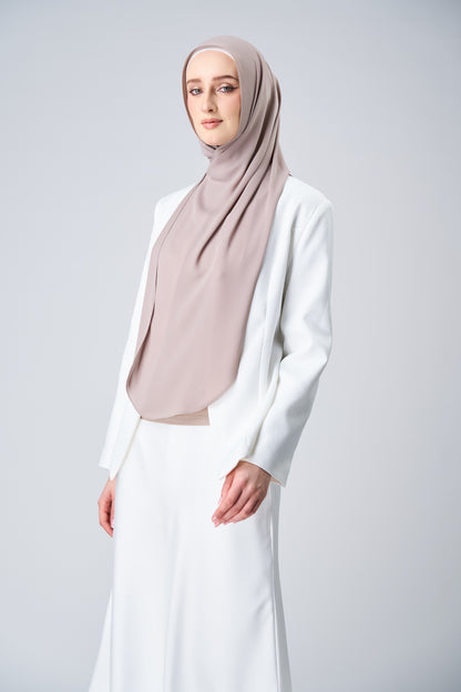 HoodX Curve in Taupe [Korean Chiffon]