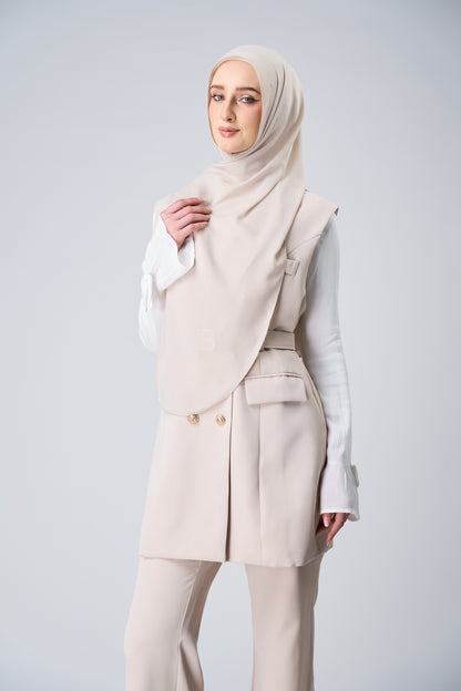 HoodX Curve in Linen Dust [Korean Chiffon]