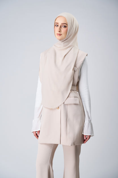 HoodX Curve in Linen Dust [Korean Chiffon]