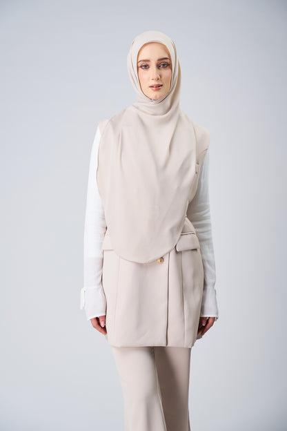 HoodX⁺Plus Curve in Linen Dust [Korean Chiffon]