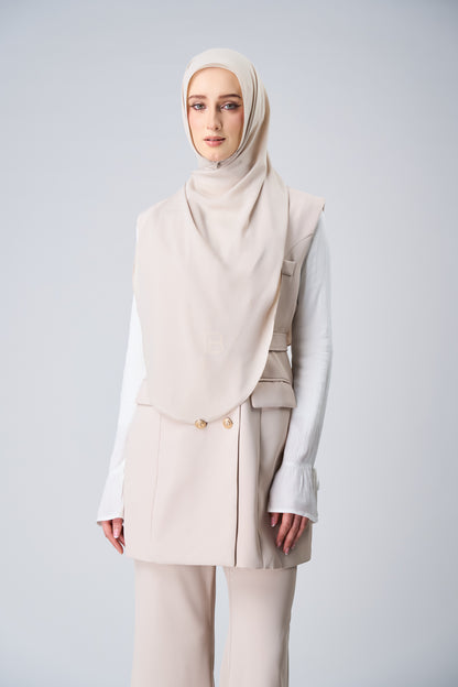 HoodX⁺Plus Curve in Linen Dust [Korean Chiffon]