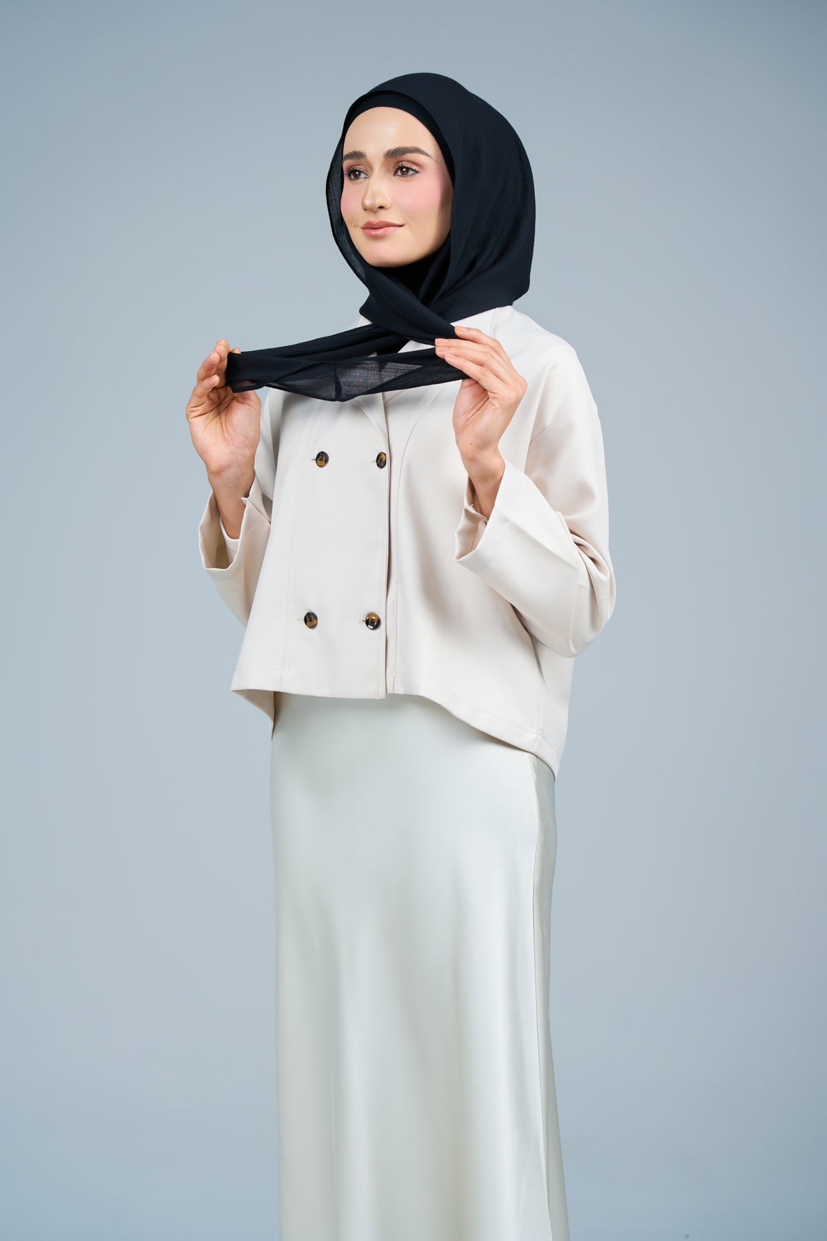 HoodXpress | Cotton Linen in Black