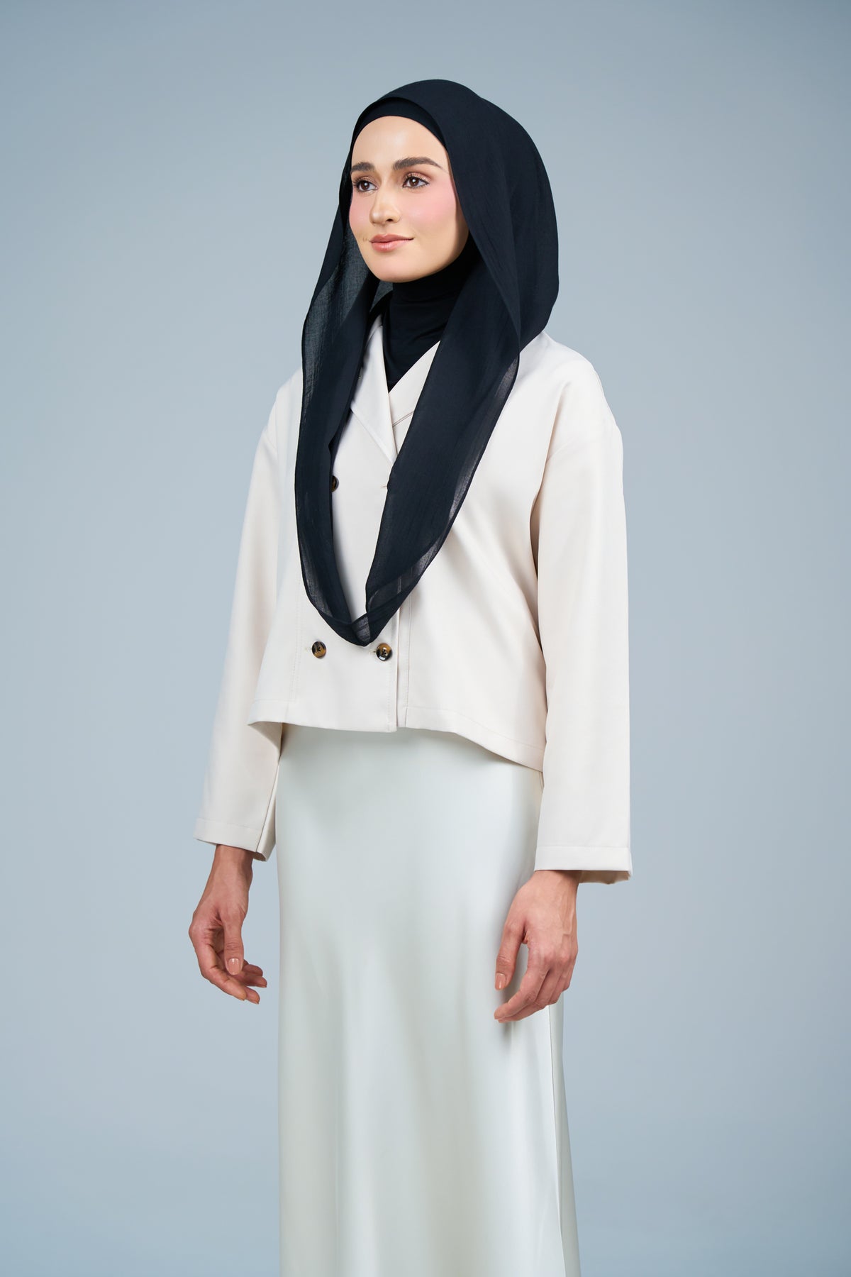 HoodXpress | Cotton Linen in Black