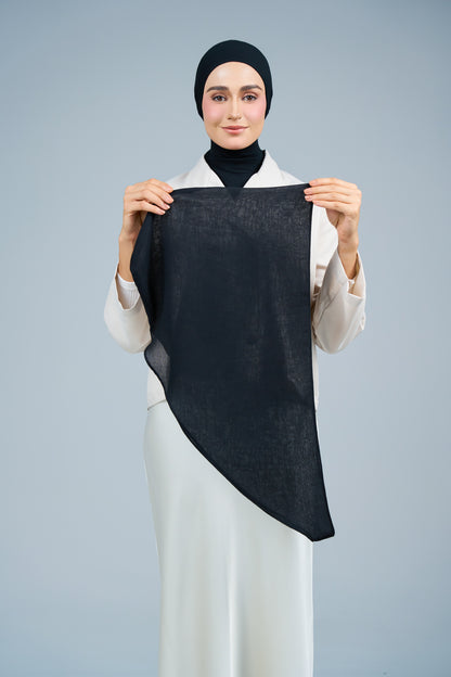 HoodXpress | Cotton Linen in Black