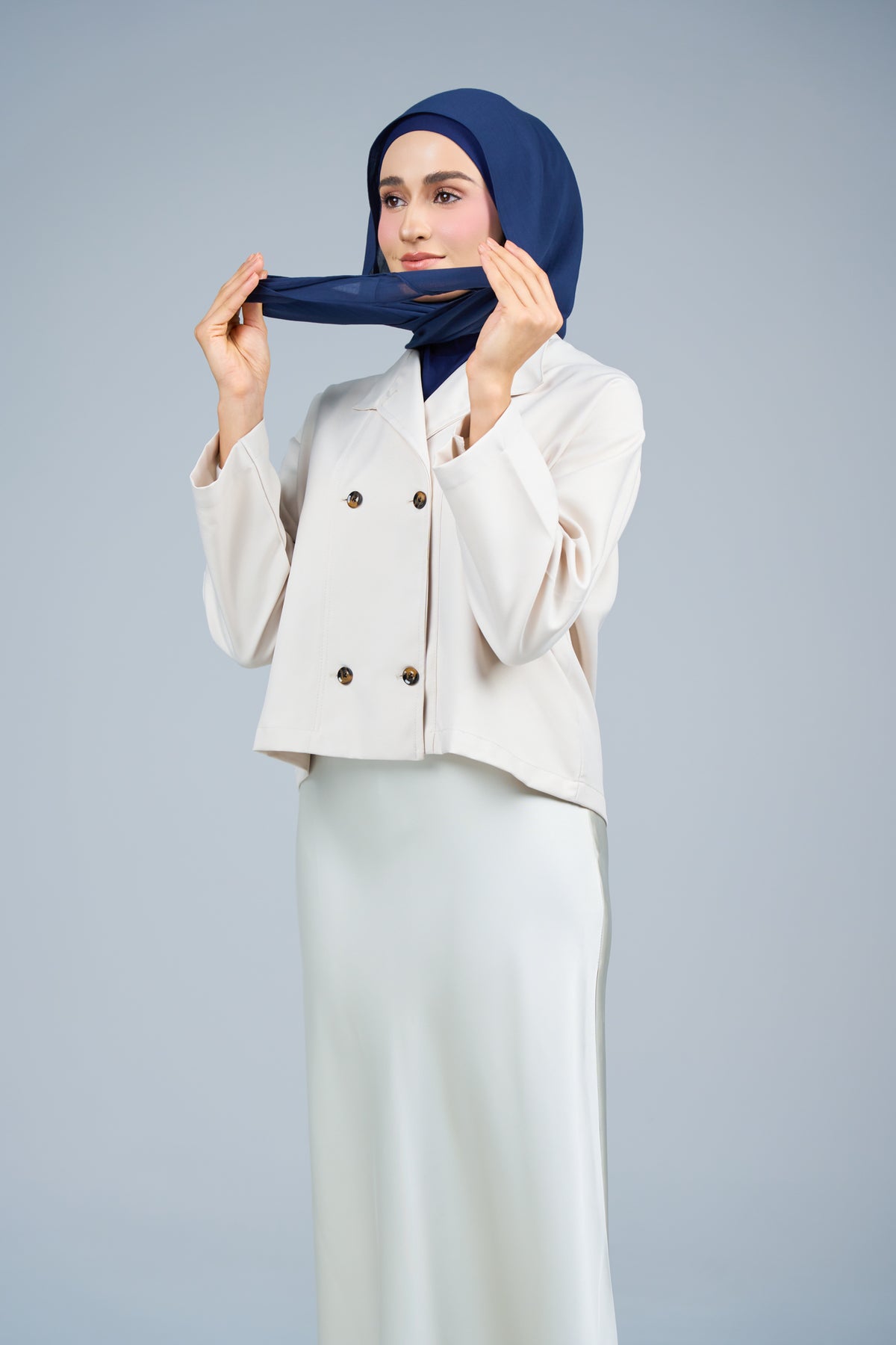 HoodXpress | Cotton Linen in Navy