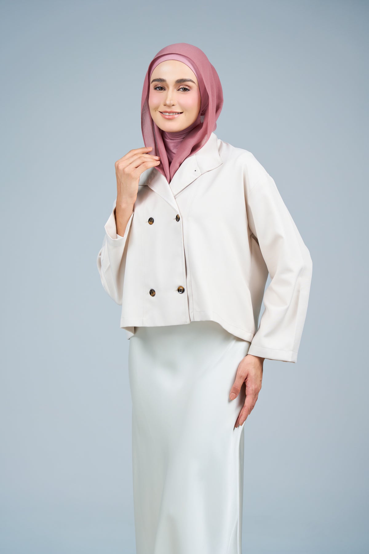 HoodXpress | Cotton Linen in Dusty Pink