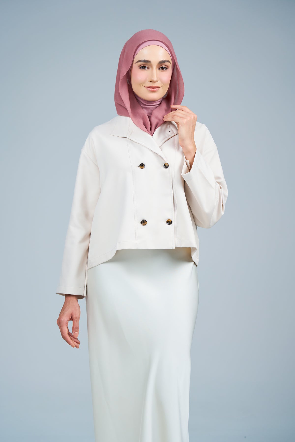 HoodXpress | Cotton Linen in Dusty Pink