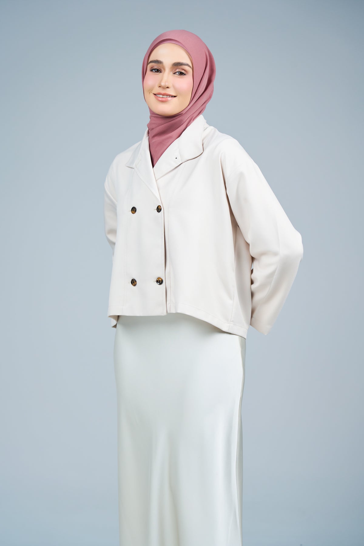 HoodXpress | Cotton Linen in Dusty Pink