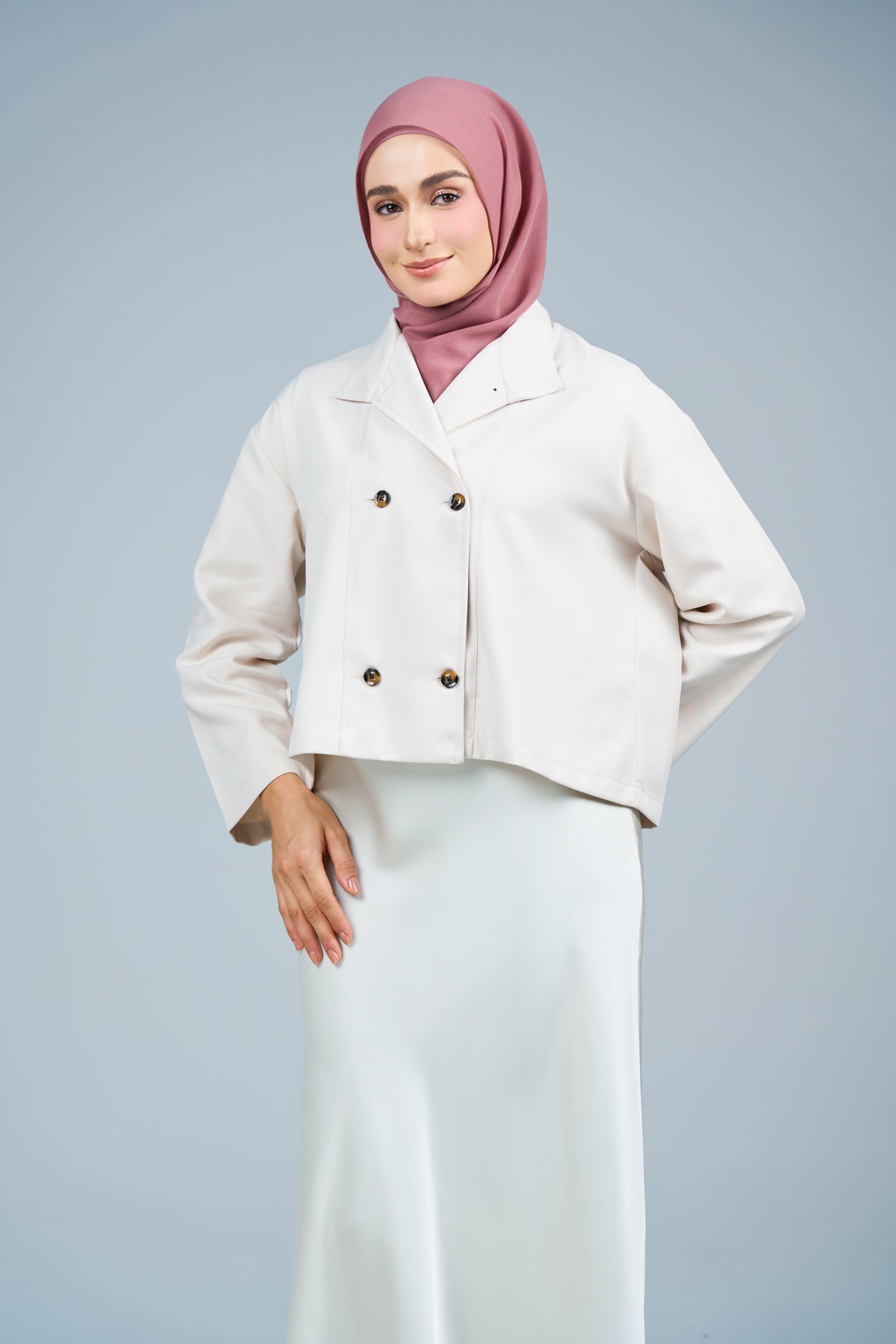 HoodXpress | Cotton Linen in Dusty Pink