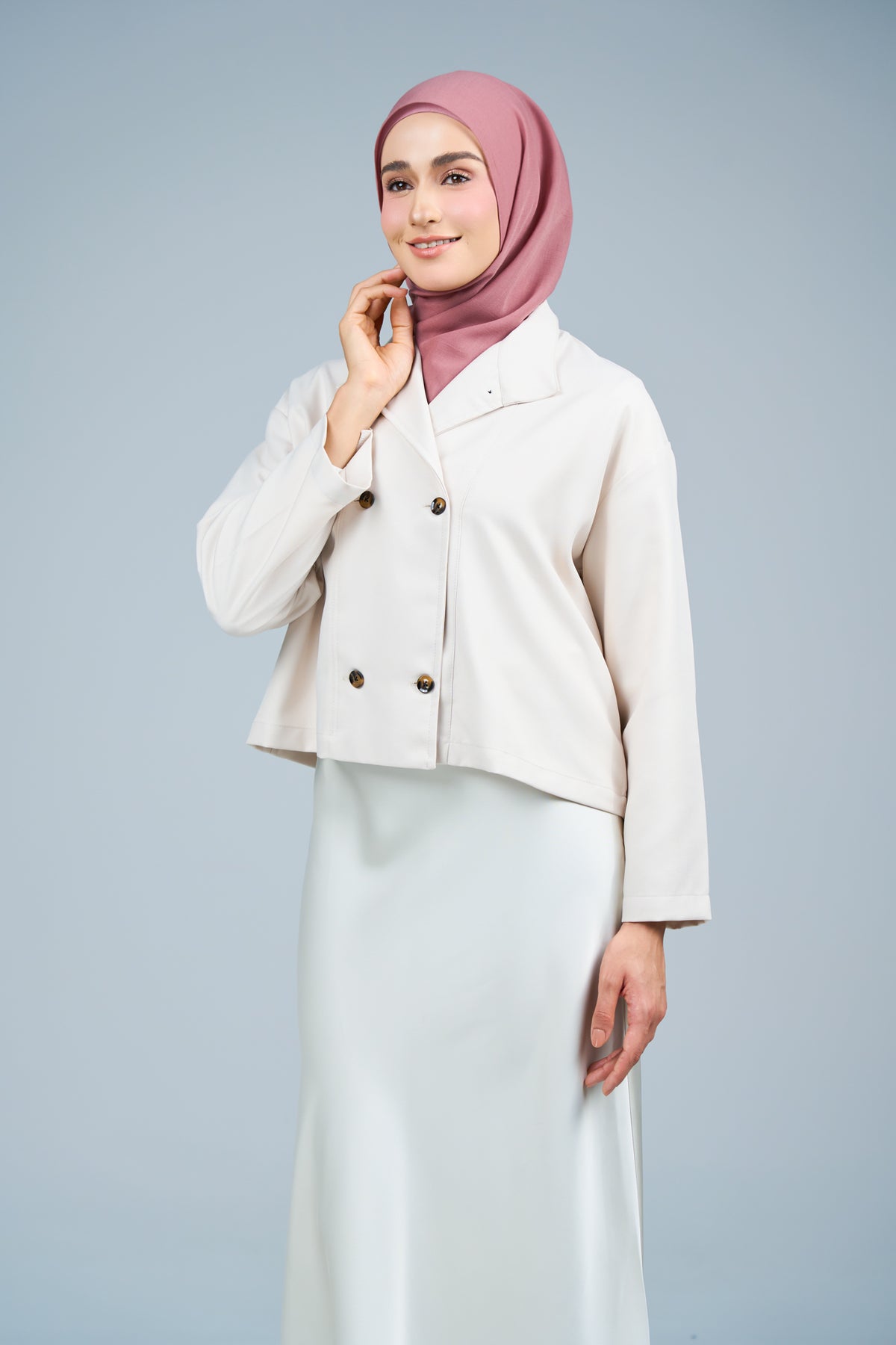 HoodXpress | Cotton Linen in Dusty Pink