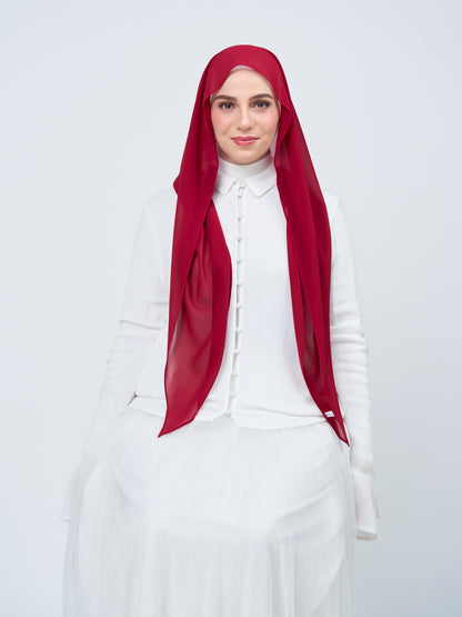 HoodX in Maroon Red