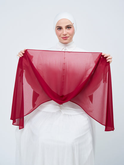 HoodX in Maroon Red