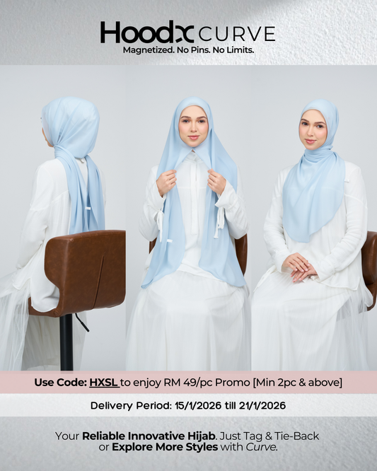 HoodX Curve in Ice Blue