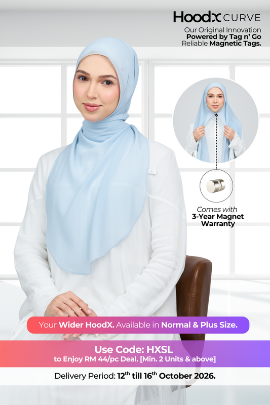 HoodX Curve in Ice Blue
