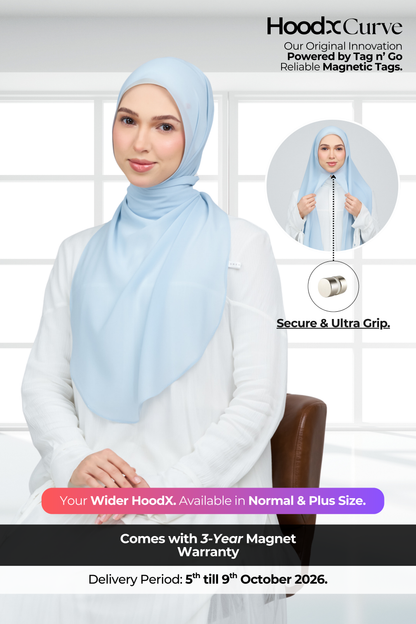 HoodX Curve in Ice Blue