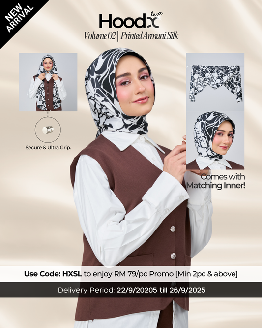 [★New] HoodX Printed Set in Imperial