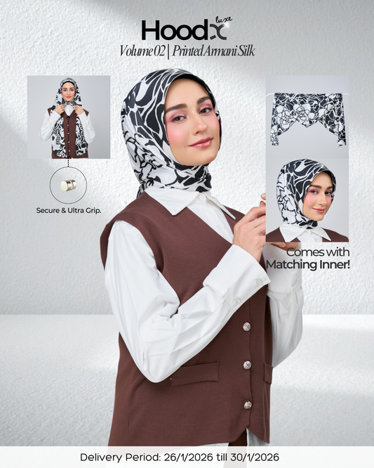 [★New] HoodX Printed Set in Ying & Yang