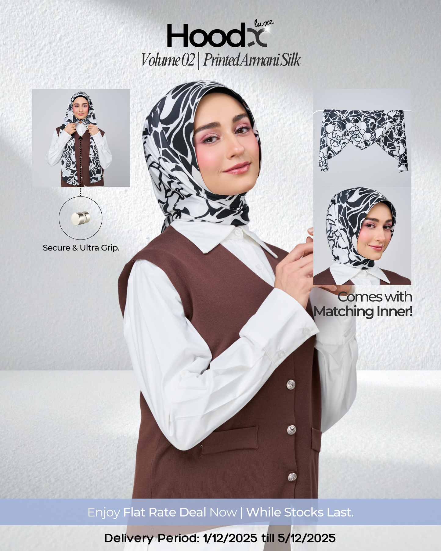 [★New] HoodX Printed Set in Ying & Yang