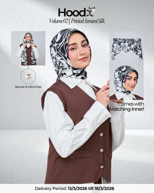 [★New] HoodX Printed Set in Ying & Yang