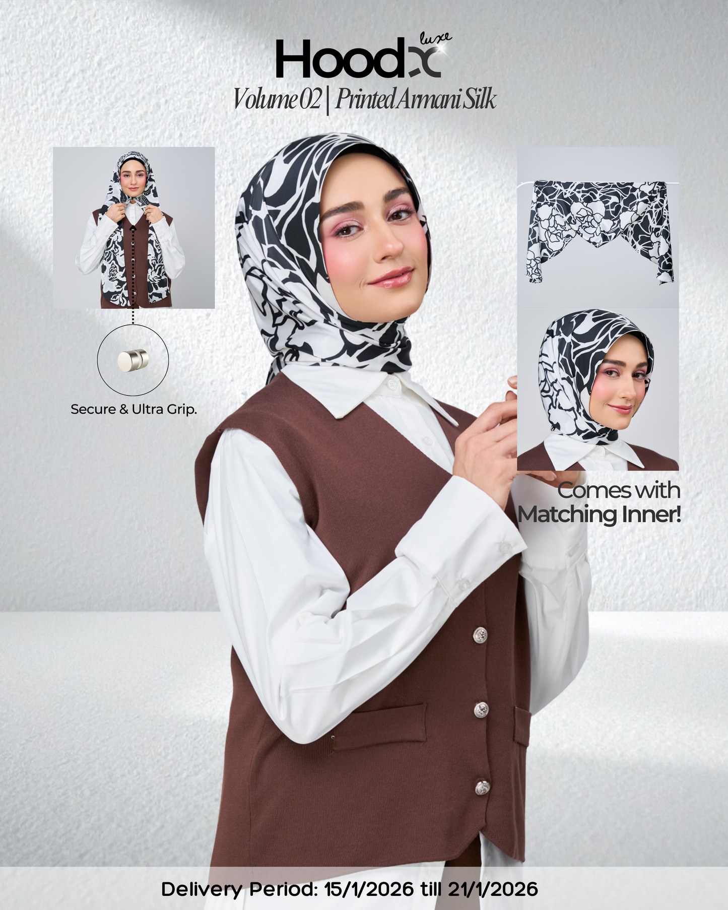 [★New] HoodX Printed Set in Ying & Yang