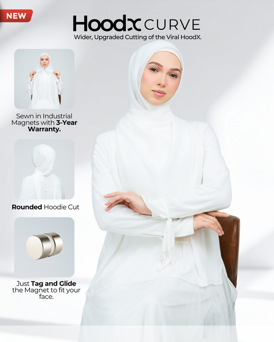 HoodX Curve in Bridal White