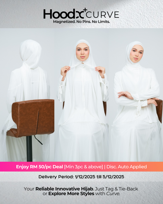 HoodX⁺Plus Curve in Bridal White