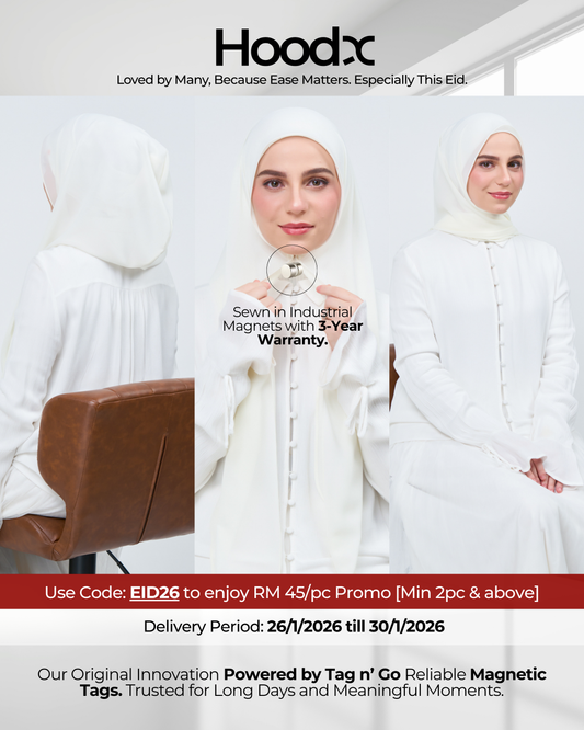 HoodX in Ivory White