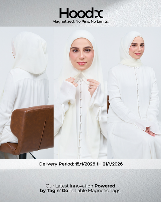 HoodX in Ivory White