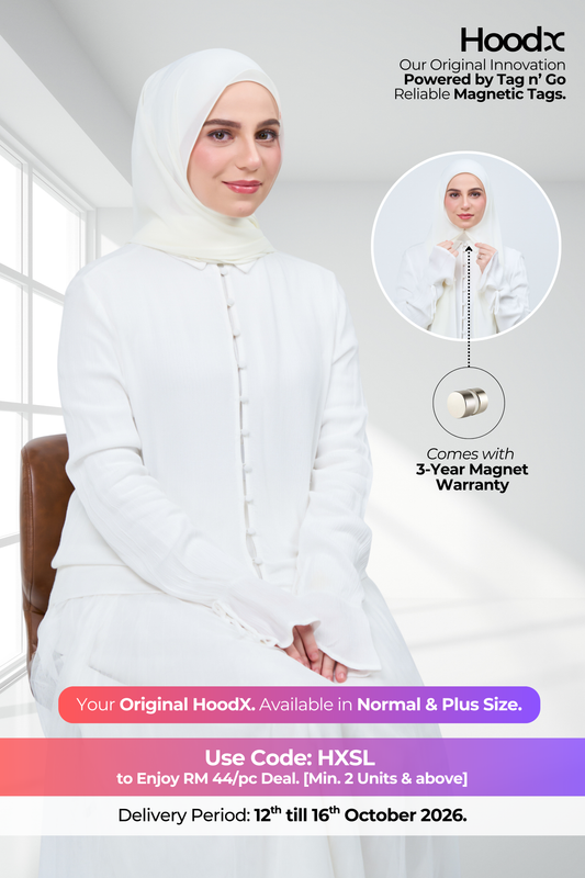 HoodX in Ivory White