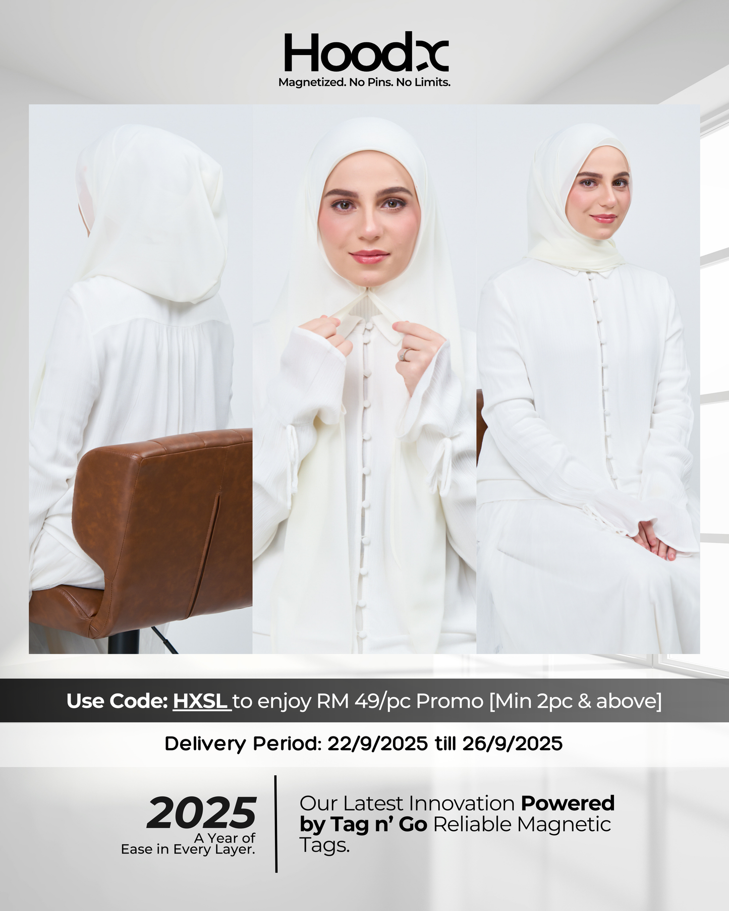 [★New] HoodX in Ivory White