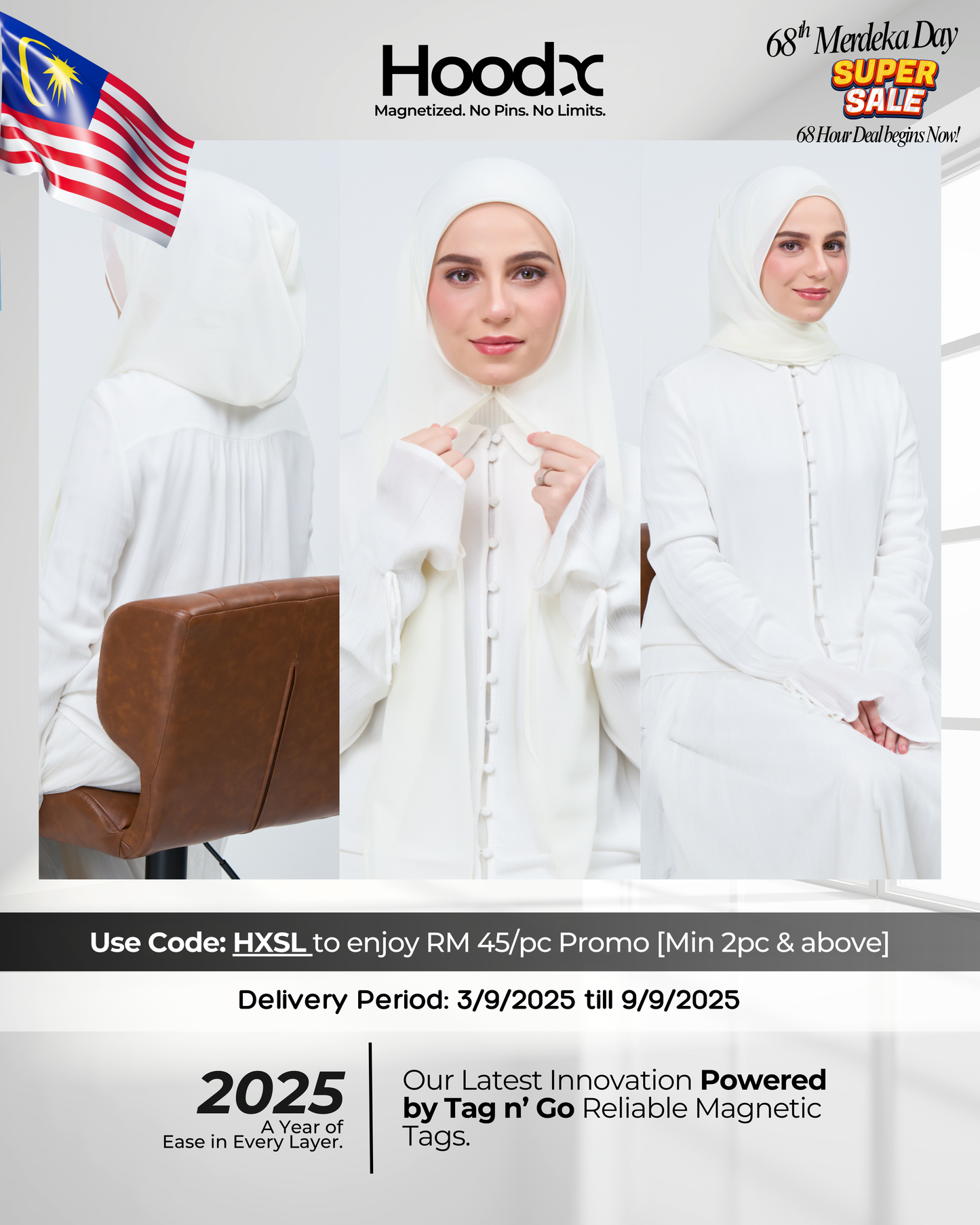 [★New] HoodX in Ivory White