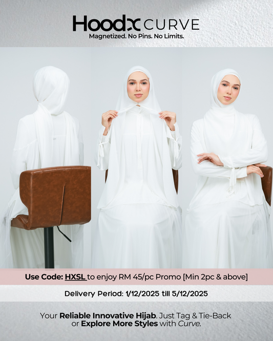 HoodX Curve in Bridal White