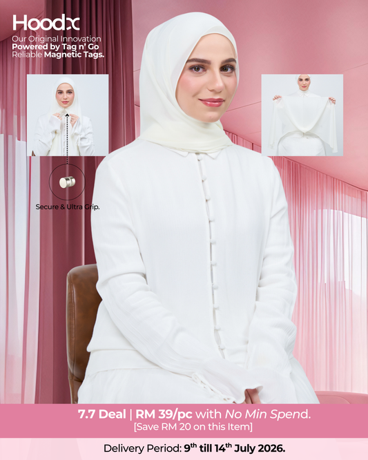 [7.7 Deal] HoodX in Ivory White