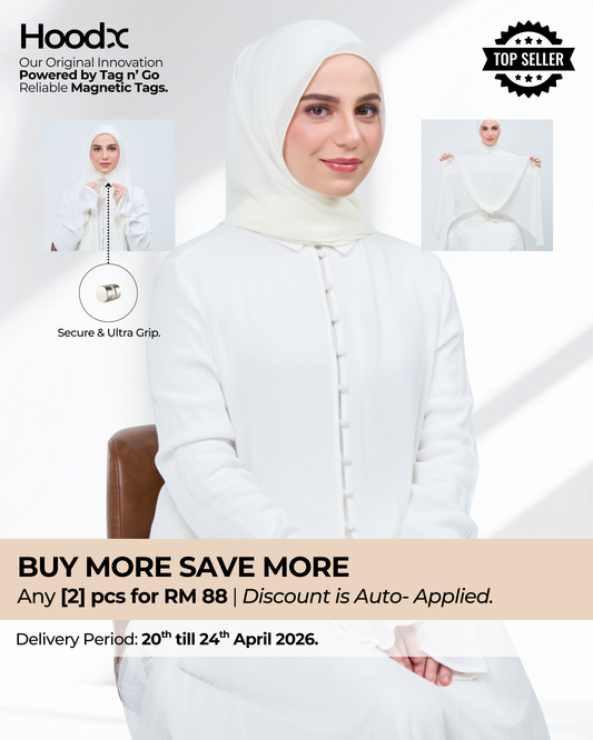 HoodX in Ivory White