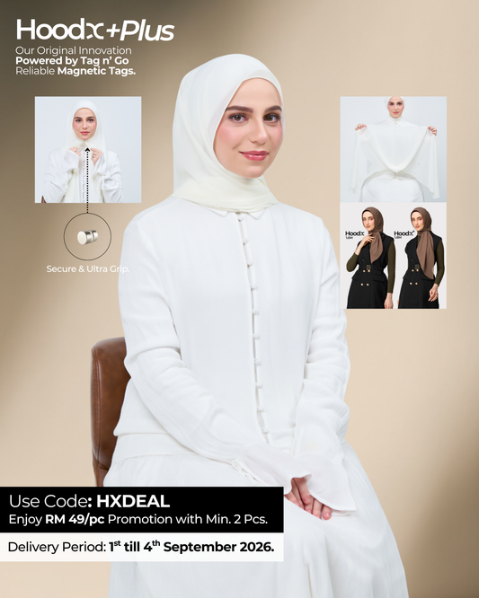 HoodX⁺Plus in Ivory White