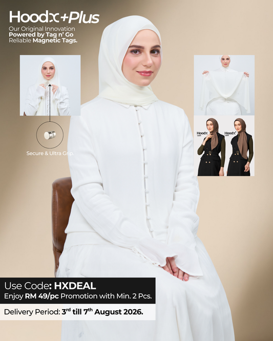 HoodX⁺Plus in Ivory White