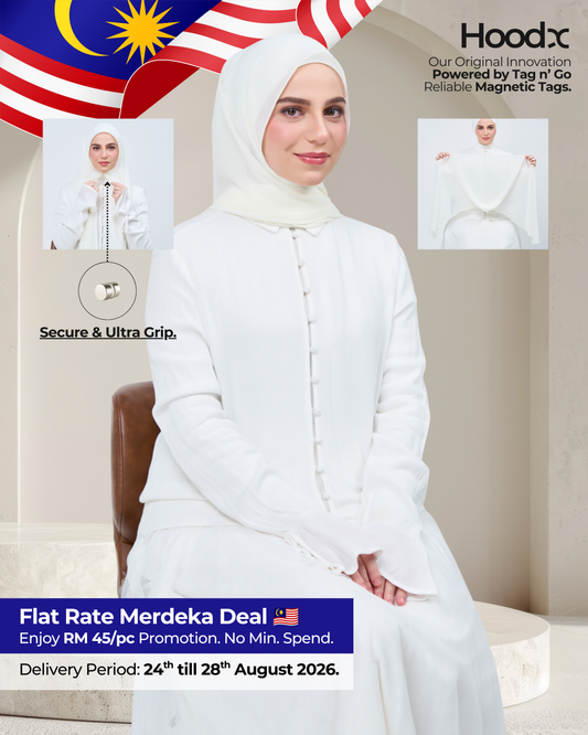 HoodX in Ivory White