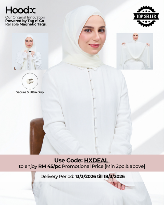 HoodX in Ivory White