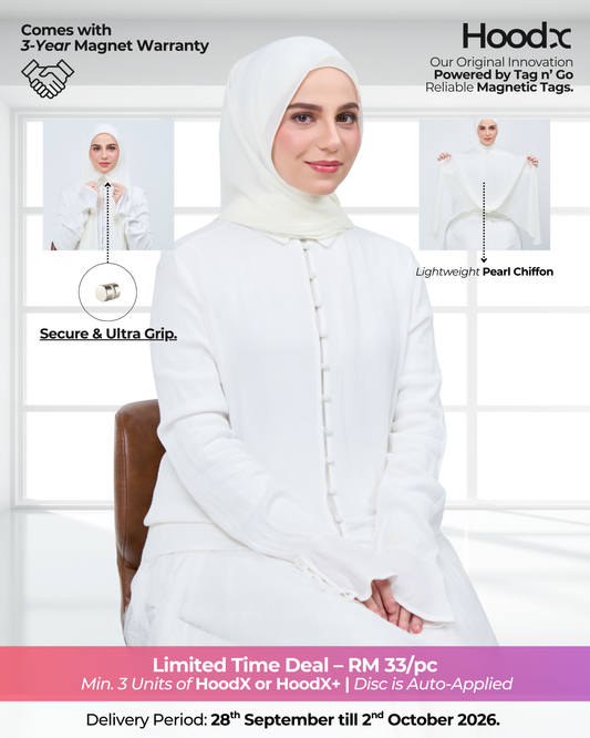 HoodX in Ivory White